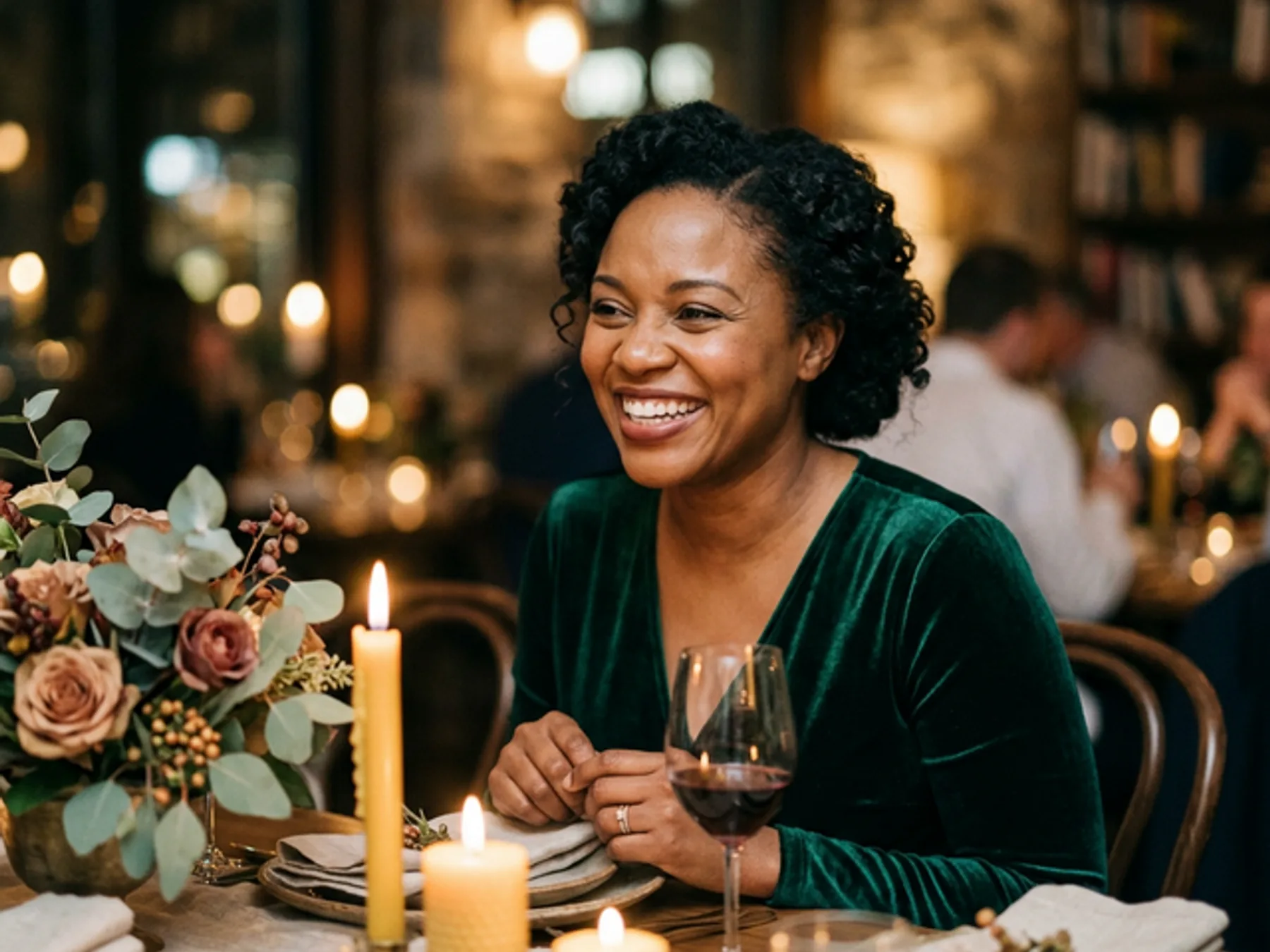 Bride smiling radiantly on her wedding day after cosmetic dental treatment in Marlborough MA