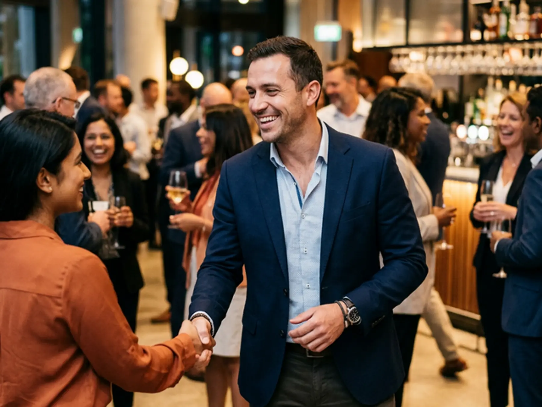 Professional confidently smiling after cosmetic dentistry treatment at Innova Smiles Marlborough