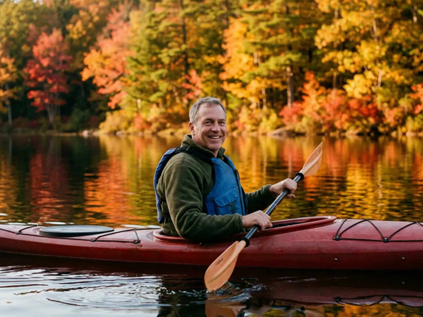 Active adult outdoors after dental implant treatment at Innova Smiles in Marlborough, MA