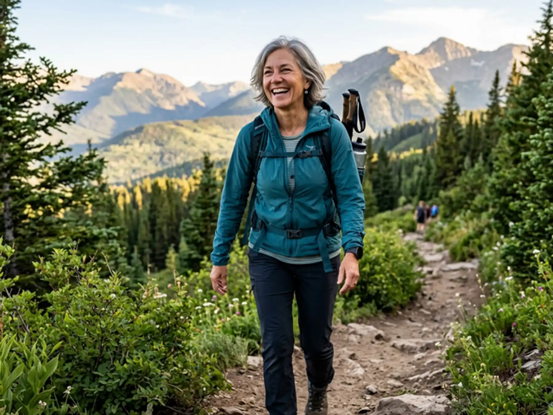 Active adult with healthy smile maintained by preventive dentistry at Innova Smiles in Marlborough, MA