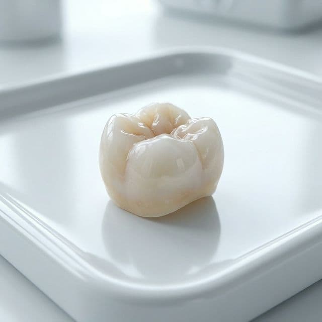 Custom porcelain dental crown at Innova Smiles in Marlborough MA